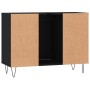 Mobile da Bagno Nero 80x33x60 cm in Legno Multistrato