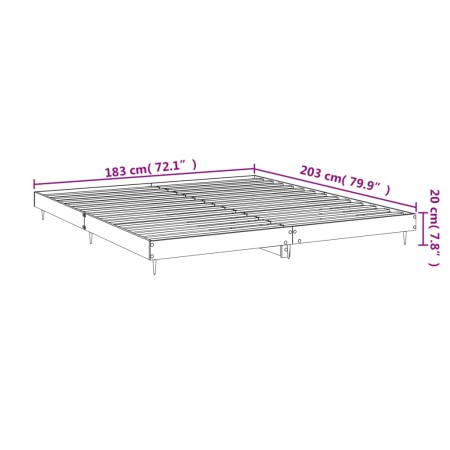 Giroletto Bianco 180x200 cm in Legno Multistrato