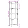 Libreria Anta Rovere Marrone 44,5x30x154,5 cm Legno Multistrato