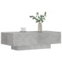 Tavolino Salotto Grigio Cemento 100x49,5x31cm Legno Multistrato