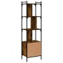 Libreria con Anta Rovere Fumo 44,5x30x154,5cm Legno Multistrato