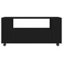 Mobile Porta TV Nero 102x34,5x43 cm in Legno Multistrato