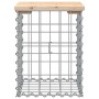 Panca Giardino Design Gabbione 33x31x42 cm Legno Massello Pino