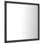 Specchio da Bagno a LED Grigio 40x8,5x37 cm in Acrilico