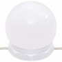 Mobile a Specchio con LED Bianco Lucido 60x31,5x62 cm