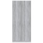 Armadio Grigio Sonoma 90x52x200 cm in Legno Multistrato