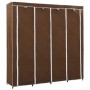 Guardaroba con 4 Scomparti Marrone 175x45x170 cm