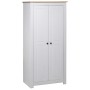 Armadio Bianco 80x50x171,5 cm Legno Massello Pino Panama Range