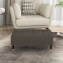 Poggiapiedi Grigio Scuro 78x56x32 cm in Velluto