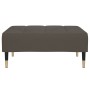 Poggiapiedi Grigio Scuro 78x56x32 cm in Velluto
