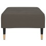 Poggiapiedi Grigio Scuro 78x56x32 cm in Velluto