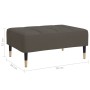 Poggiapiedi Grigio Scuro 78x56x32 cm in Velluto