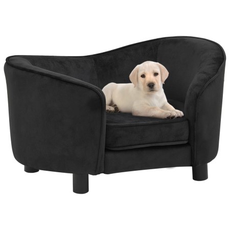 Divano per Cani Nero 69x49x40 cm in Peluche