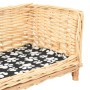 Cesta per Cani con Cuscino 90x54x35 cm Salice Naturale