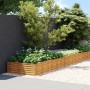 Fioriera Rialzata da Giardino 1150x100x36 cm in Acciaio Corten