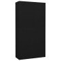 Armadio per Ufficio Nero 90x40x180 cm in Acciaio