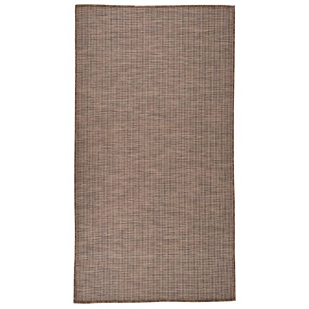 Tappeto da Esterni a Tessitura Piatta 80x150 cm Marrone