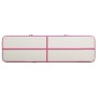 Tappetino Ginnastica Gonfiabile con Pompa 700x100x15cm PVC Rosa