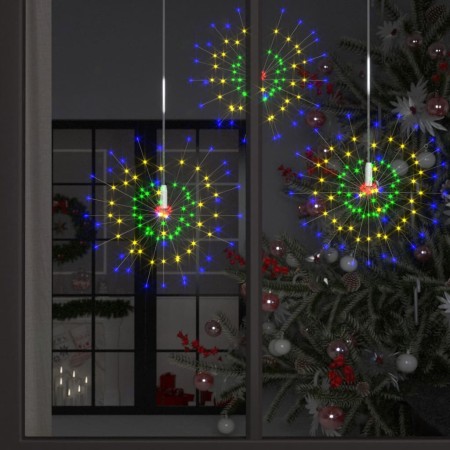 Luci di Natale Fuochi Artificio 10 pz Multicolore 20cm 1400 LED