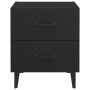 Comodini 2 pz Neri 40x35x47,5 cm