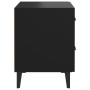 Comodini 2 pz Neri 40x35x47,5 cm