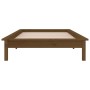 Giroletto con LED Miele 90x190 cm Single in Legno Massello