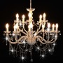 Candelabro a 2 Livelli Bianco 15 Lampadine E14