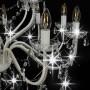 Candelabro a 2 Livelli Bianco 15 Lampadine E14