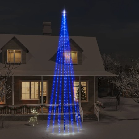 Albero di Natale Pennone Blu 1134 LED 800 cm