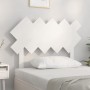 Testiera per Letto Bianca 104x3x80,5 cm Legno Massello di Pino