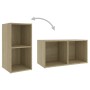 Mobile Porta TV Rovere Sonoma 72x35x36,5cm in Legno Multistrato