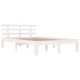 Giroletto Bianco in Legno Massello 135x190 cm Double