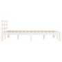 Giroletto Bianco in Legno Massello 135x190 cm Double