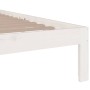 Giroletto Bianco in Legno Massello 135x190 cm Double
