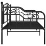 Divano Letto Telaio Nero in Metallo 90x200 cm