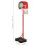 Set Gioco da Basket Portatile Regolabile 138,5-166 cm