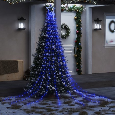 Illuminazione per Albero di Natale 320 LED Blu 375 cm