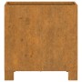 Fioriera con Gambe Ruggine 32x30x33 cm Acciaio Corten