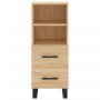 Credenza Rovere Sonoma 34,5x34x180 cm in Legno Multistrato