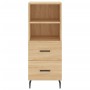 Credenza Rovere Sonoma 34,5x34x180 cm in Legno Multistrato