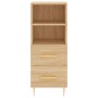 Credenza Rovere Sonoma 34,5x34x180 cm in Legno Multistrato