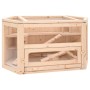 Gabbia per Criceti 80x40x43 cm in Legno Massello di Abete