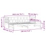 Divano Letto con Letto Estraibile Bianco 90x190cm Massello Pino