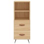 Credenza Rovere Sonoma 34,5x34x180 cm in Legno Multistrato