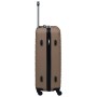 Set Valigie Trolley a Custodia Rigida 2 pz Marrone in ABS