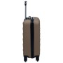 Set Valigie Trolley a Custodia Rigida 2 pz Marrone in ABS