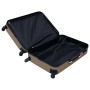 Set Valigie Trolley a Custodia Rigida 2 pz Marrone in ABS