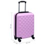 Trolley a Custodia Rigida Rosa ABS