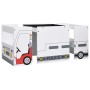 Set Tavolo e Sedia per Bambini 3 pz Design Auto Polizia in MDF