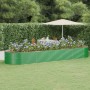 Letto Giardino Acciaio Verniciato a Polvere 510x140x68 cm Verde